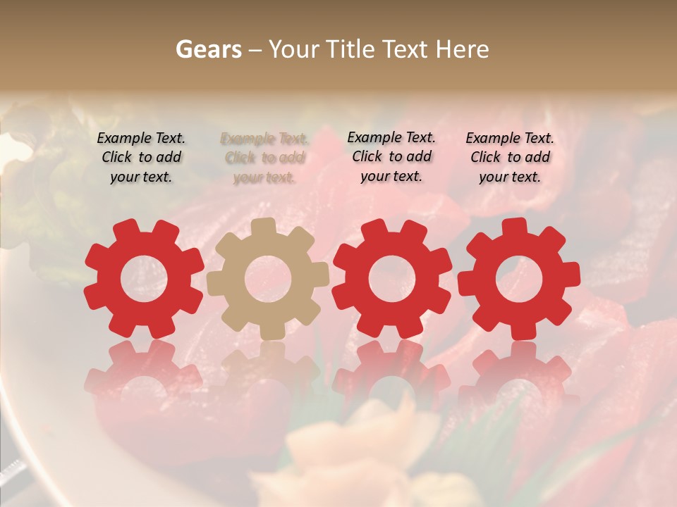 Dinner Cuisine Ahi PowerPoint Template