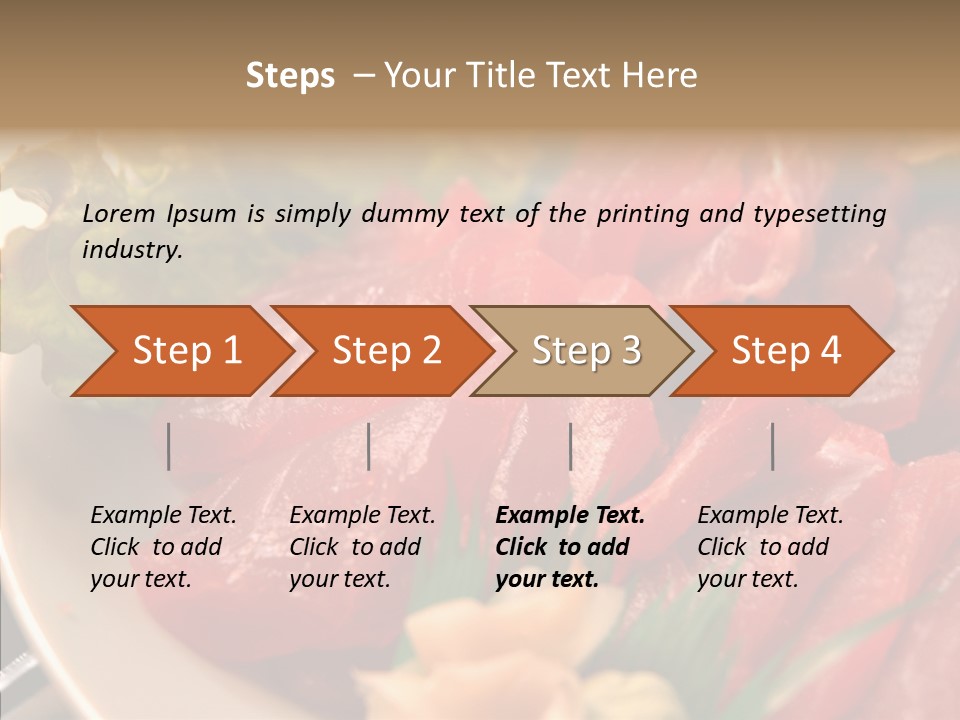 Dinner Cuisine Ahi PowerPoint Template
