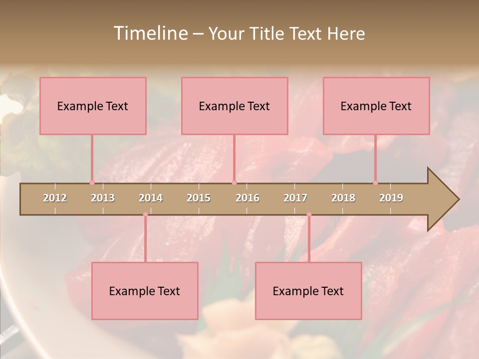 Dinner Cuisine Ahi PowerPoint Template