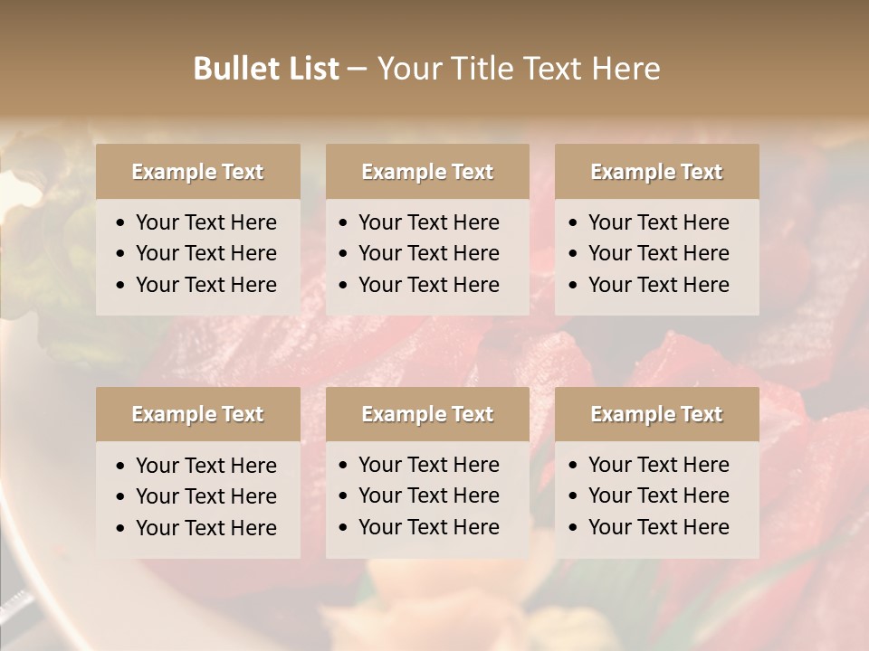 Dinner Cuisine Ahi PowerPoint Template