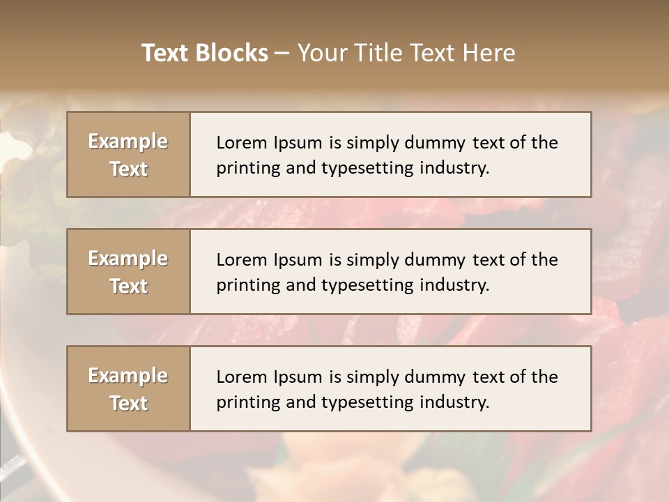 Dinner Cuisine Ahi PowerPoint Template