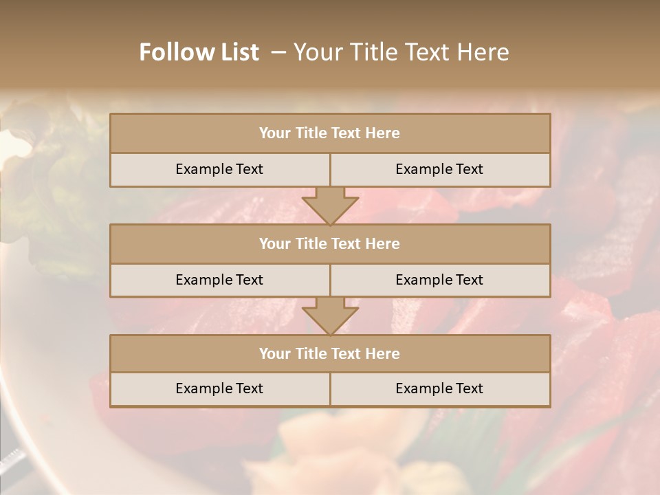 Dinner Cuisine Ahi PowerPoint Template
