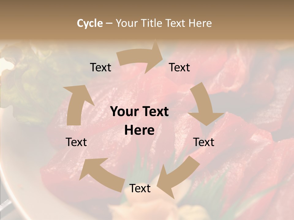 Dinner Cuisine Ahi PowerPoint Template