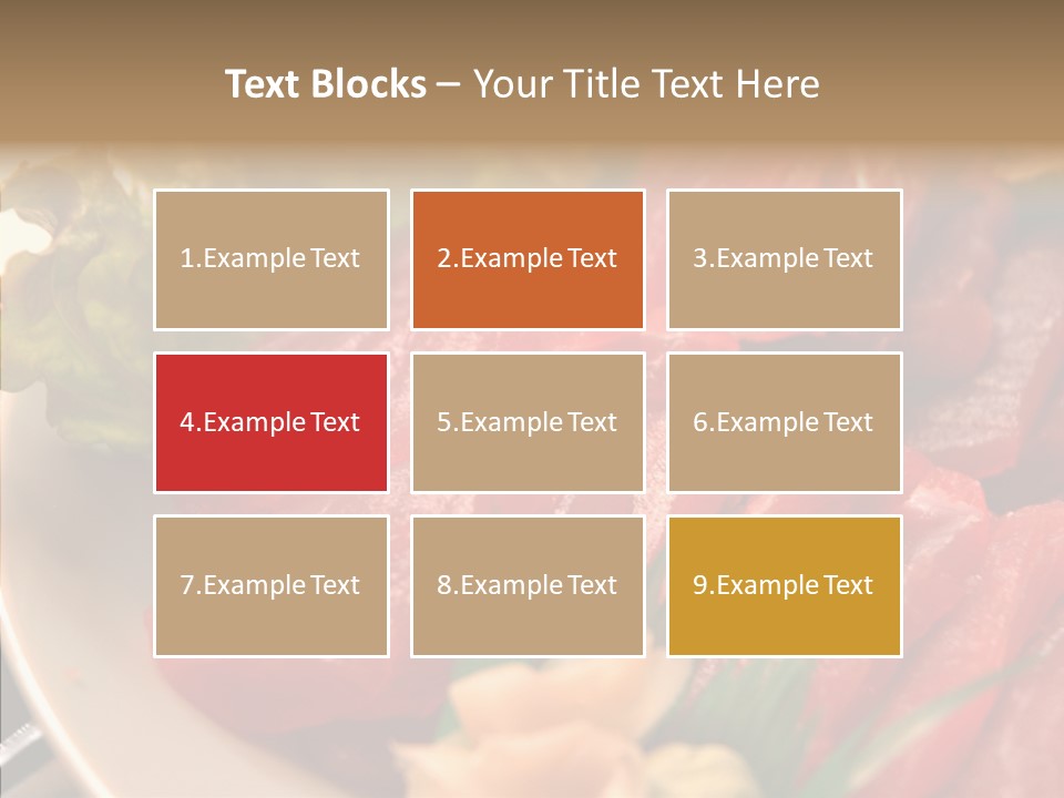 Dinner Cuisine Ahi PowerPoint Template