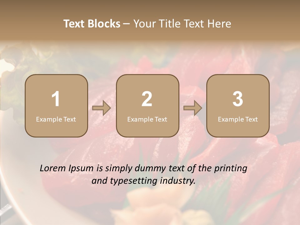 Dinner Cuisine Ahi PowerPoint Template