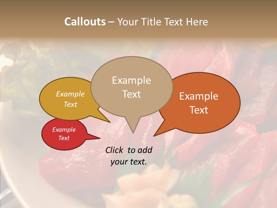 Dinner Cuisine Ahi PowerPoint Template