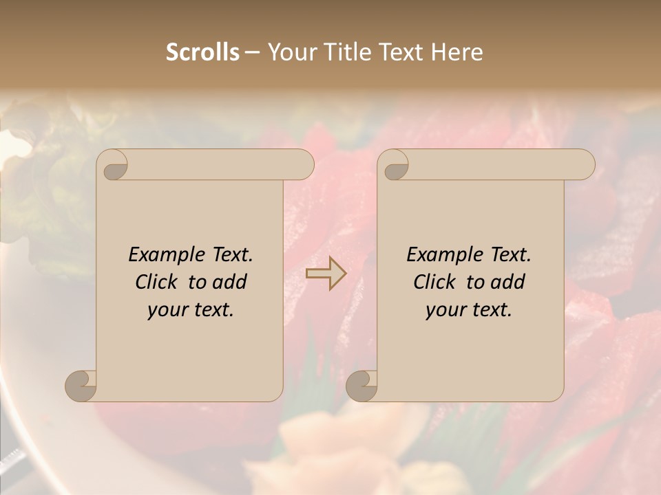 Dinner Cuisine Ahi PowerPoint Template