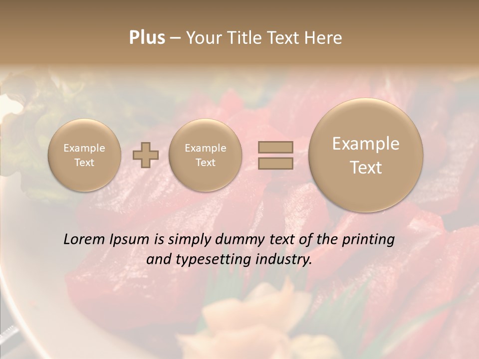 Dinner Cuisine Ahi PowerPoint Template