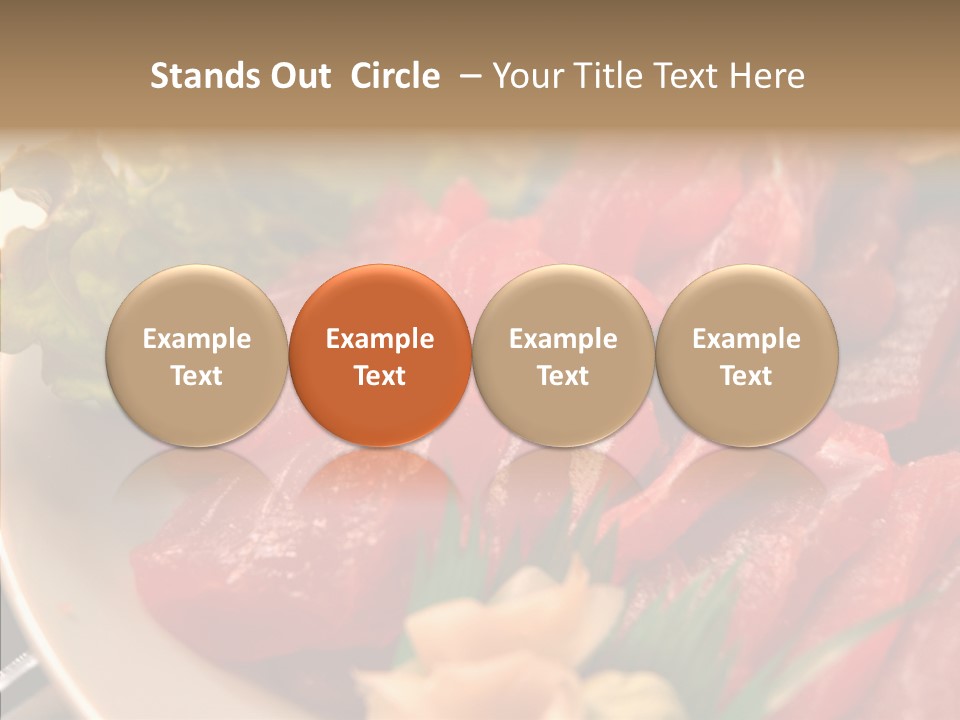 Dinner Cuisine Ahi PowerPoint Template