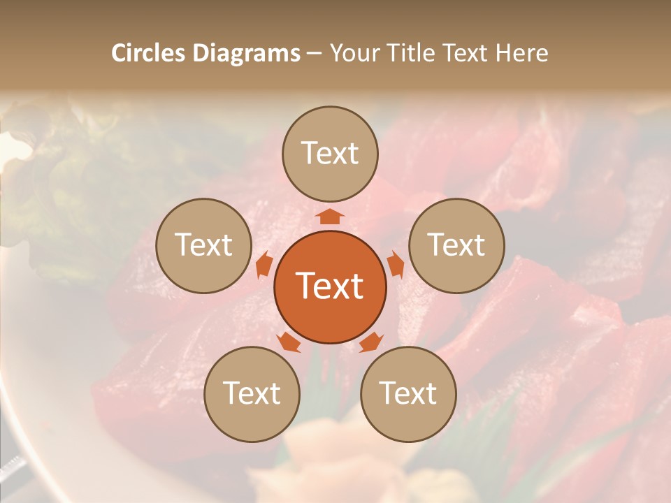 Dinner Cuisine Ahi PowerPoint Template