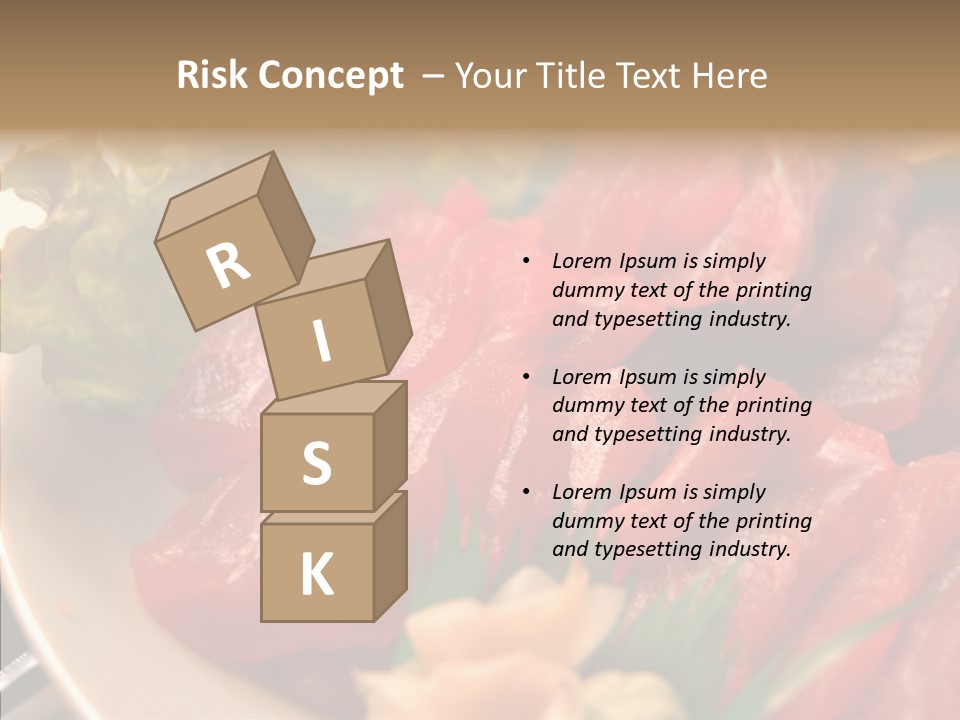 Dinner Cuisine Ahi PowerPoint Template