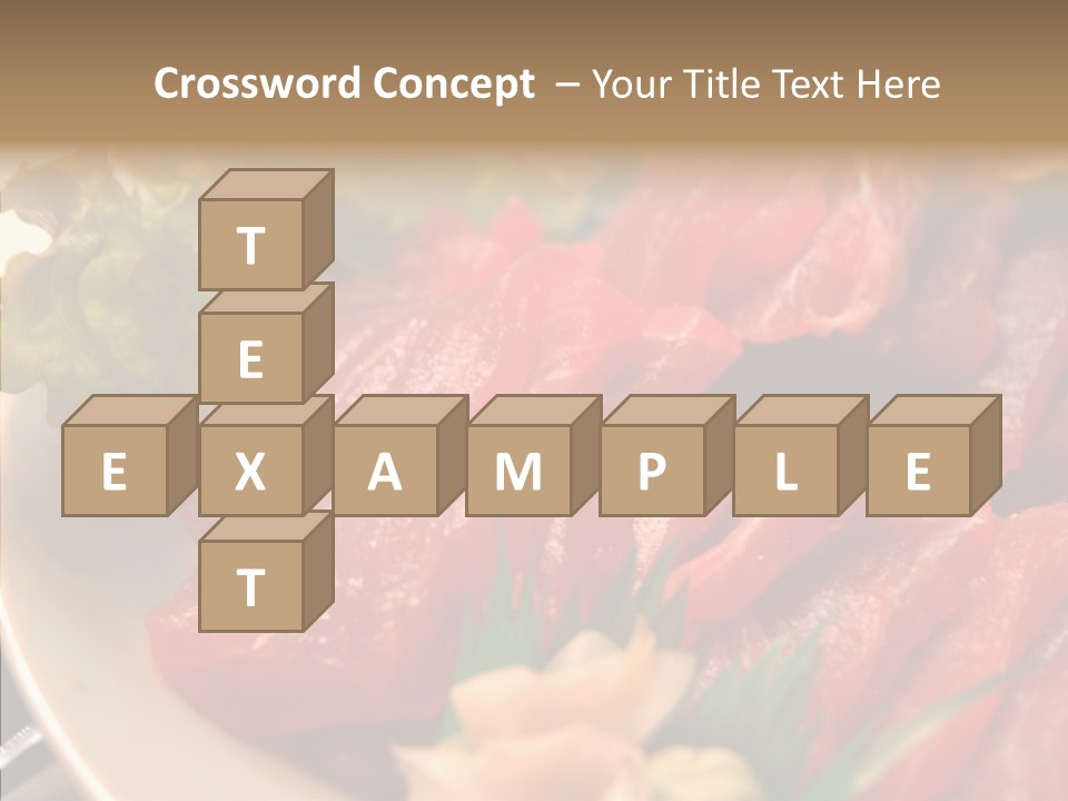 Dinner Cuisine Ahi PowerPoint Template