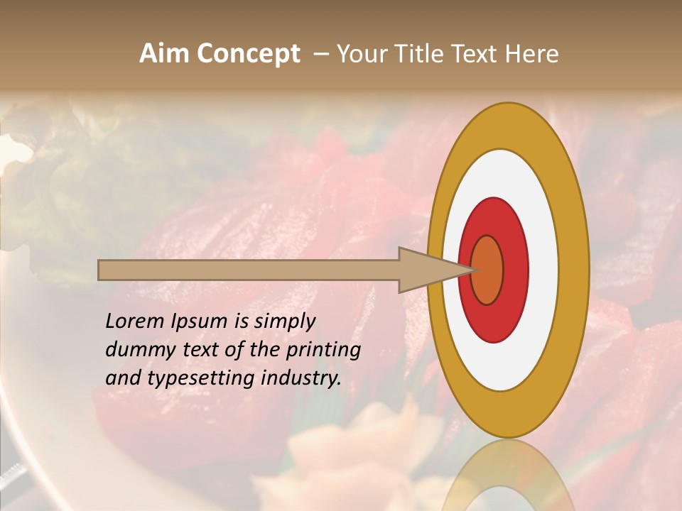 Dinner Cuisine Ahi PowerPoint Template
