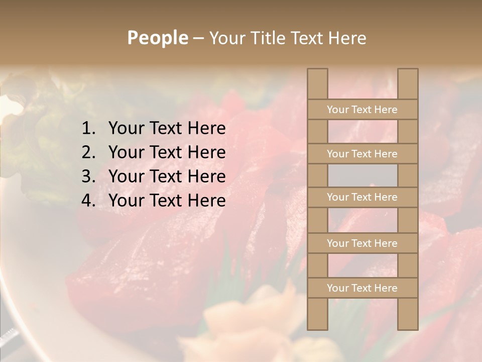 Dinner Cuisine Ahi PowerPoint Template