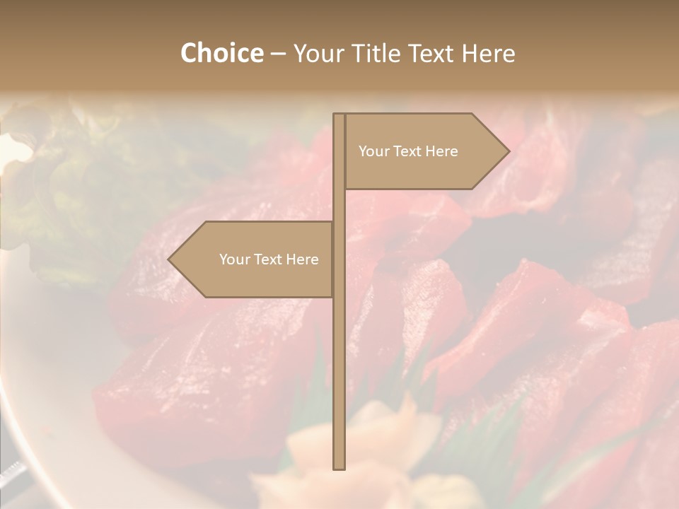 Dinner Cuisine Ahi PowerPoint Template