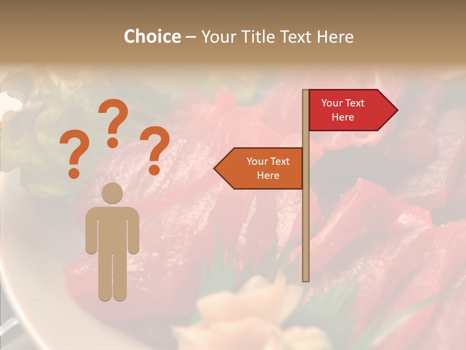 Dinner Cuisine Ahi PowerPoint Template