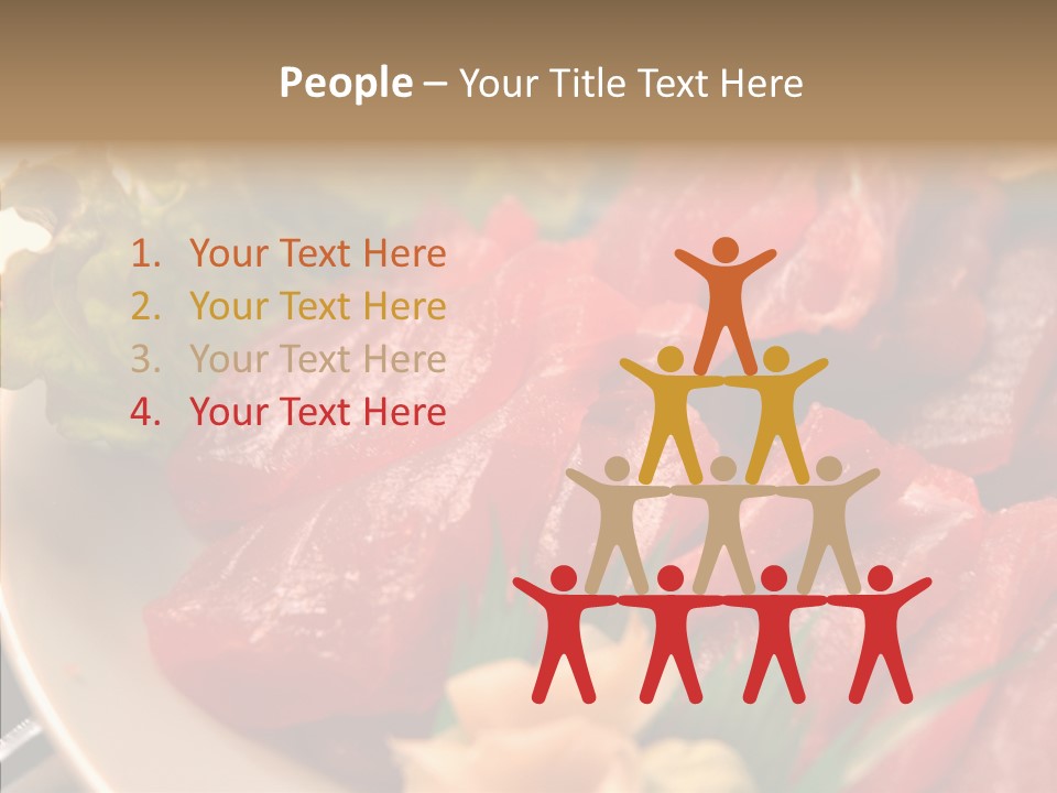 Dinner Cuisine Ahi PowerPoint Template