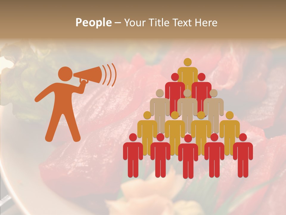 Dinner Cuisine Ahi PowerPoint Template