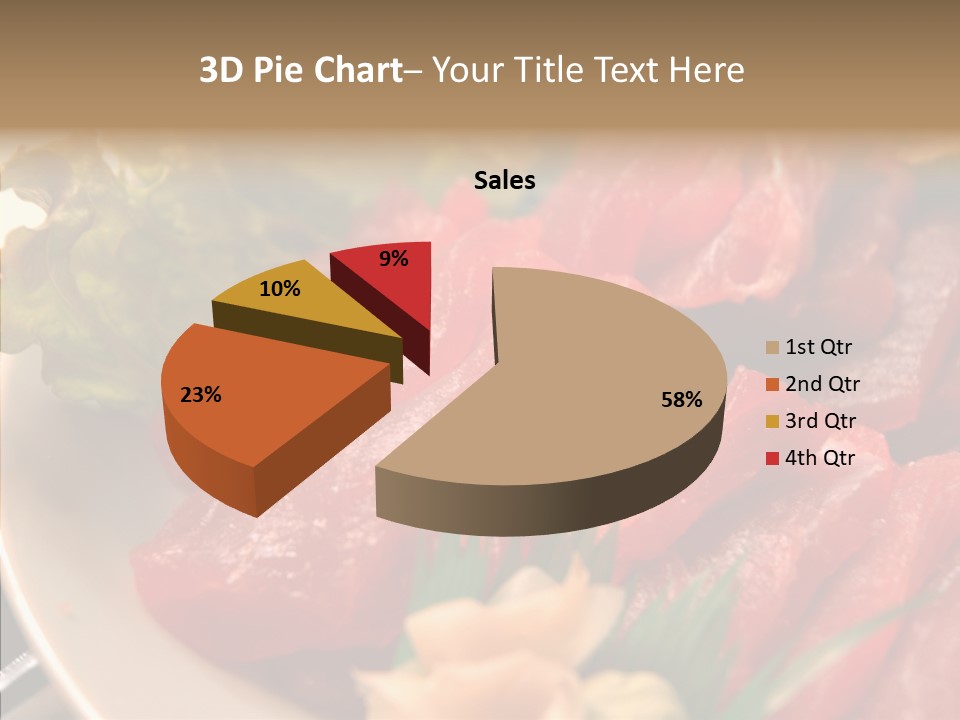 Dinner Cuisine Ahi PowerPoint Template
