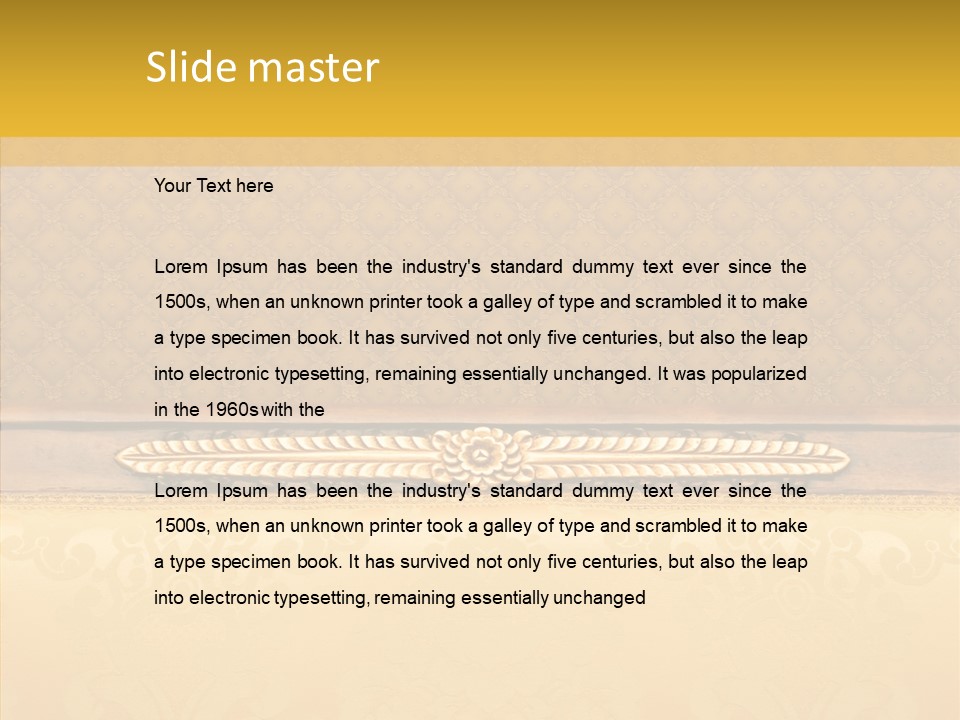 Fiber Textile Upholstery PowerPoint Template