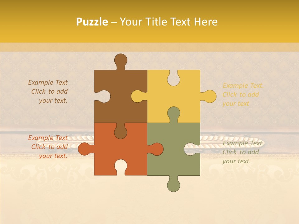 Fiber Textile Upholstery PowerPoint Template