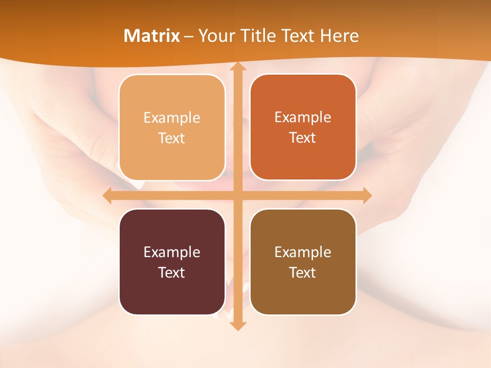 A Woman With A Towel On Her Head Getting A Massage PowerPoint Template