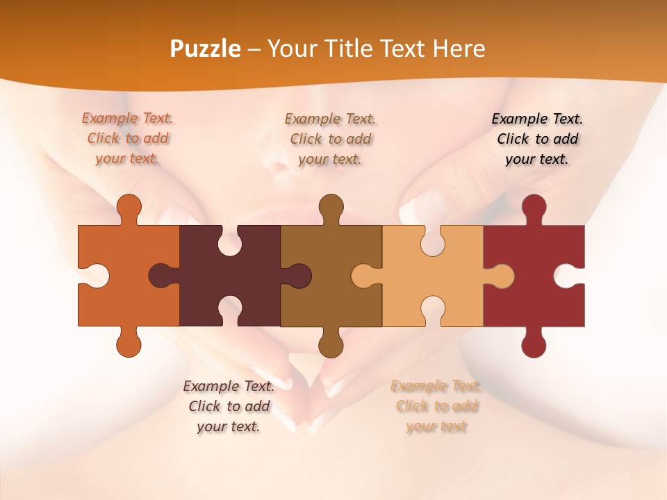 A Woman With A Towel On Her Head Getting A Massage PowerPoint Template