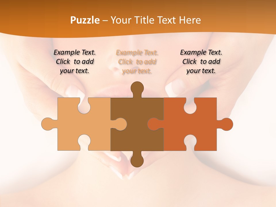 A Woman With A Towel On Her Head Getting A Massage PowerPoint Template