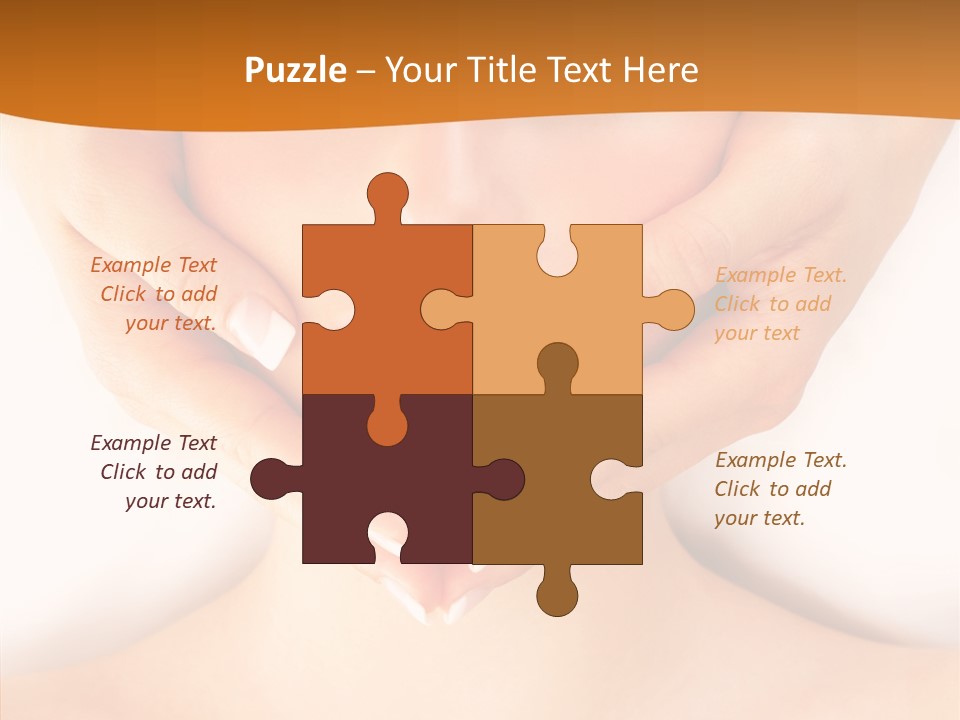 A Woman With A Towel On Her Head Getting A Massage PowerPoint Template