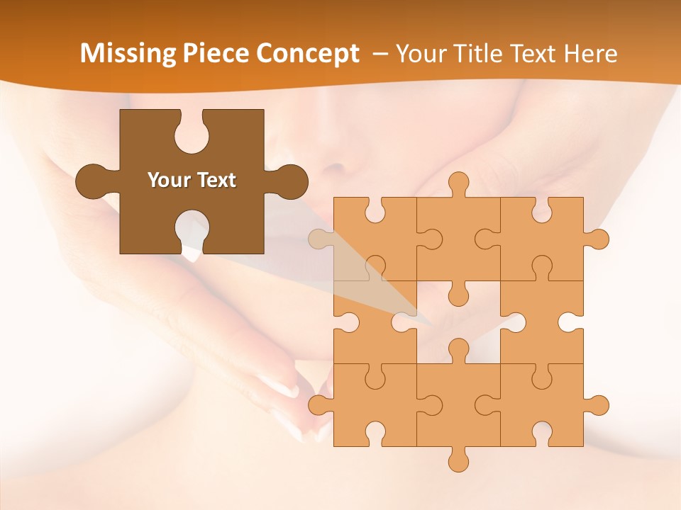 A Woman With A Towel On Her Head Getting A Massage PowerPoint Template