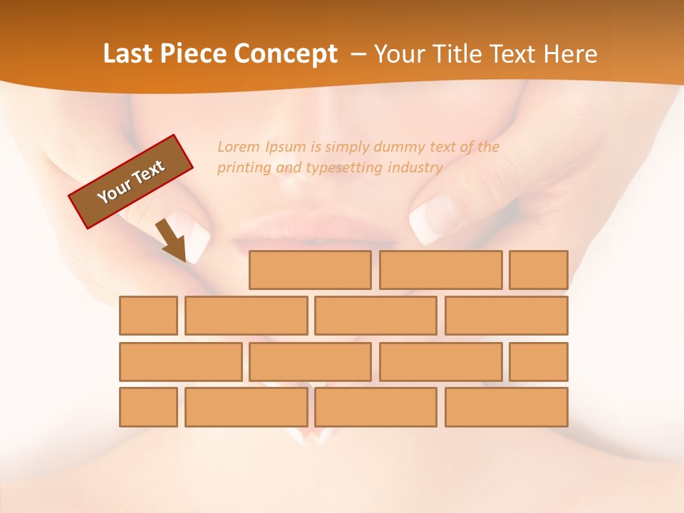 A Woman With A Towel On Her Head Getting A Massage PowerPoint Template