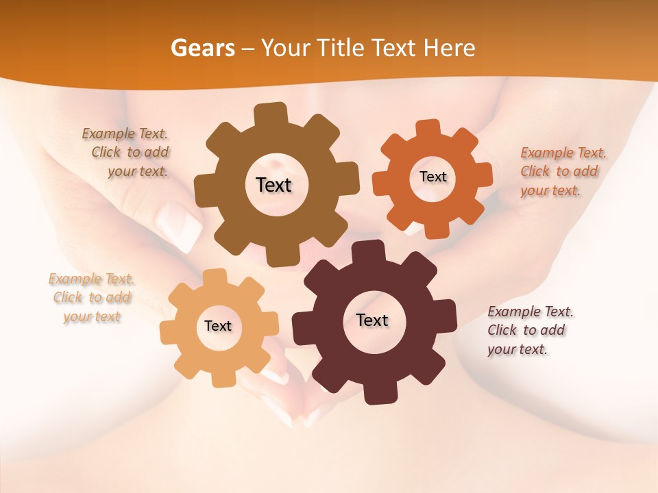 A Woman With A Towel On Her Head Getting A Massage PowerPoint Template