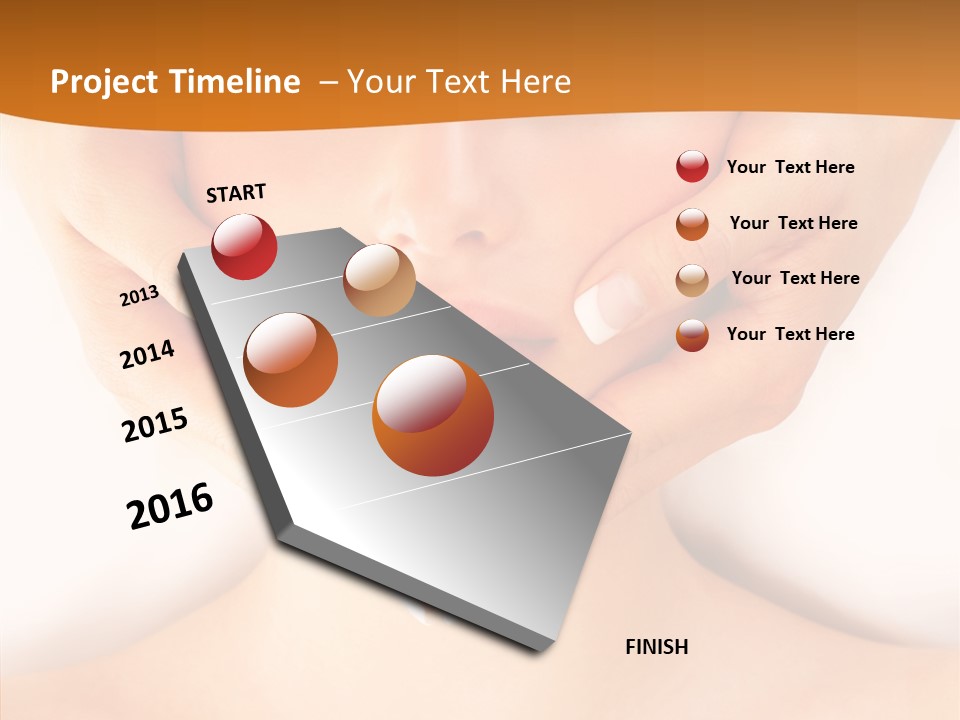 A Woman With A Towel On Her Head Getting A Massage PowerPoint Template