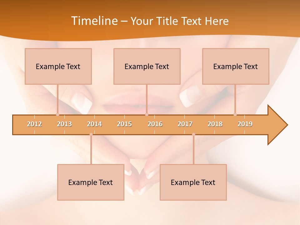 A Woman With A Towel On Her Head Getting A Massage PowerPoint Template