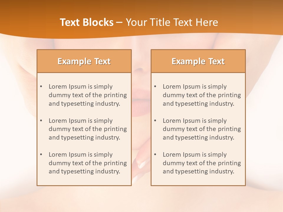 A Woman With A Towel On Her Head Getting A Massage PowerPoint Template