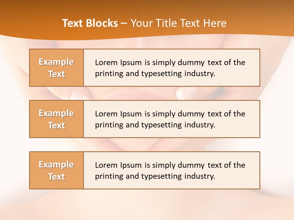 A Woman With A Towel On Her Head Getting A Massage PowerPoint Template