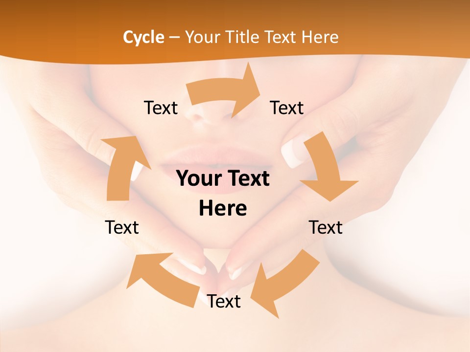 A Woman With A Towel On Her Head Getting A Massage PowerPoint Template