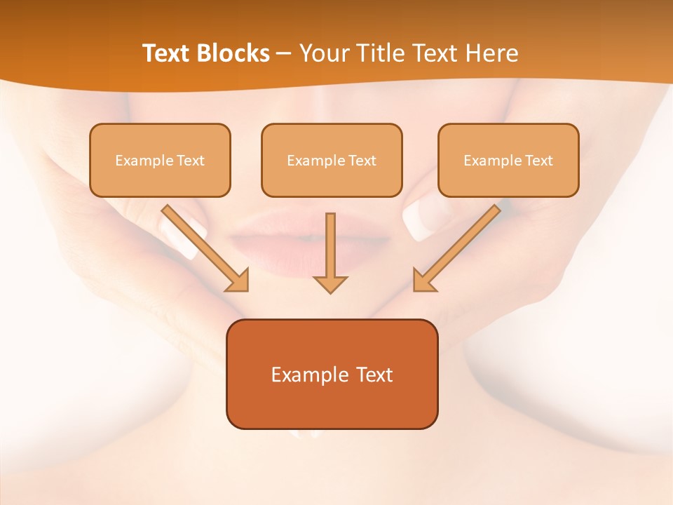 A Woman With A Towel On Her Head Getting A Massage PowerPoint Template