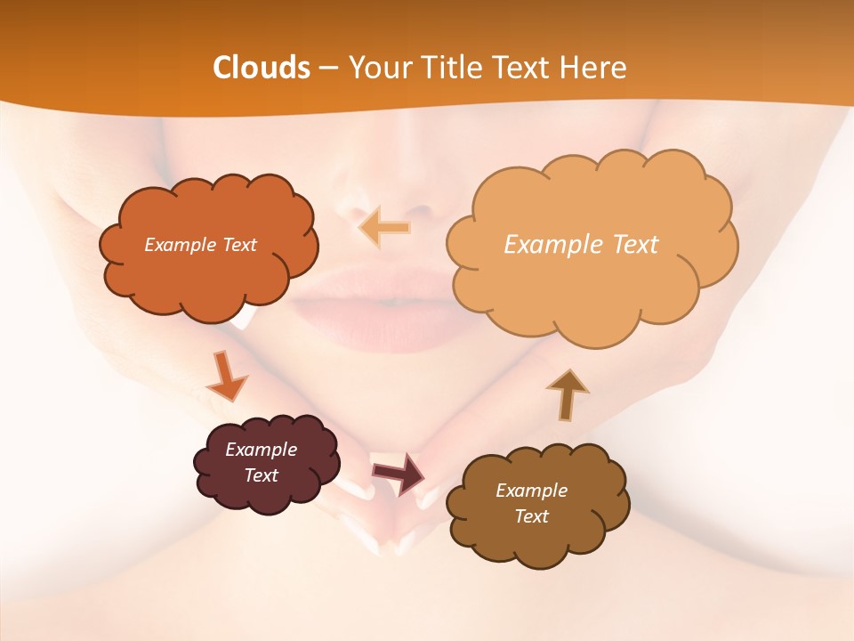 A Woman With A Towel On Her Head Getting A Massage PowerPoint Template