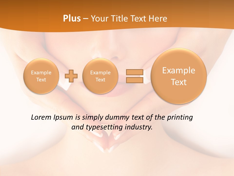 A Woman With A Towel On Her Head Getting A Massage PowerPoint Template