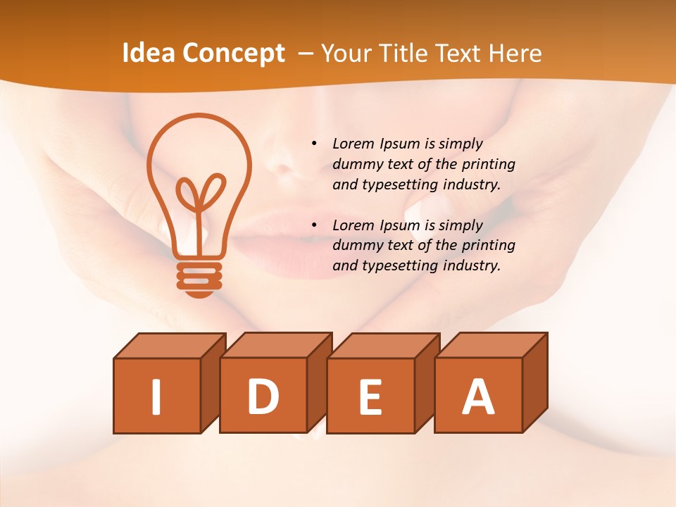 A Woman With A Towel On Her Head Getting A Massage PowerPoint Template