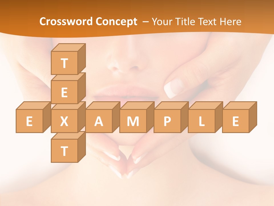 A Woman With A Towel On Her Head Getting A Massage PowerPoint Template