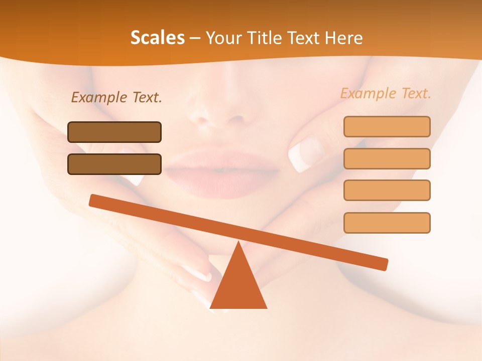 A Woman With A Towel On Her Head Getting A Massage PowerPoint Template