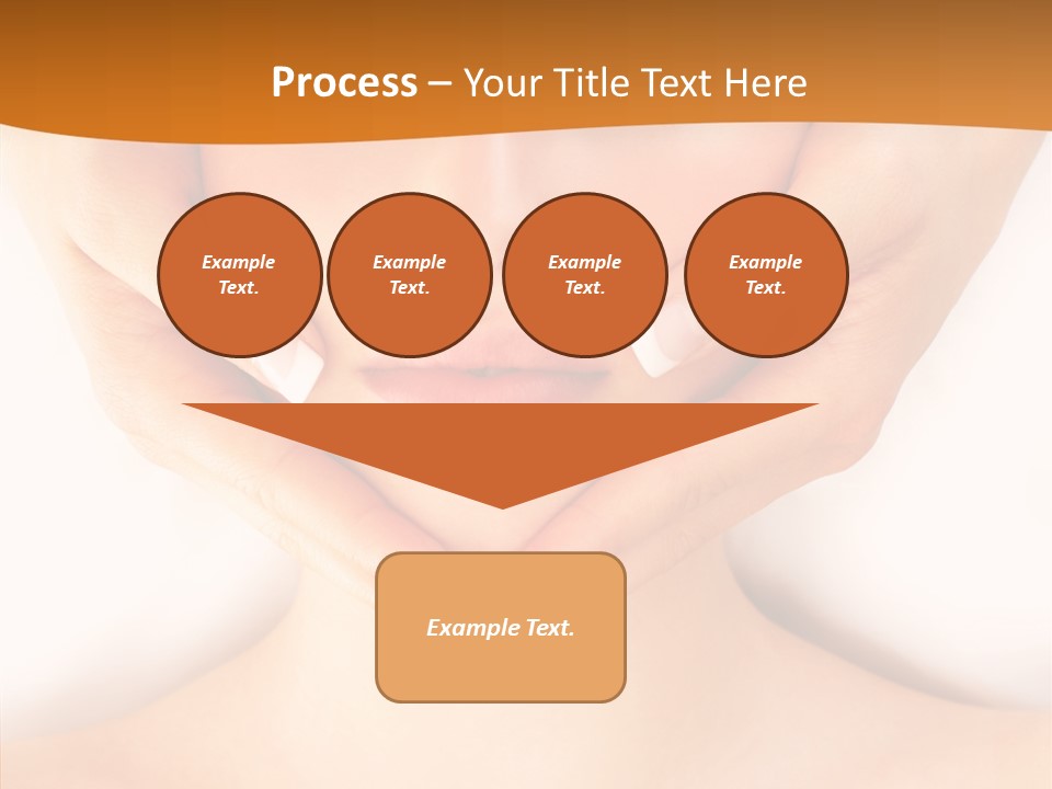 A Woman With A Towel On Her Head Getting A Massage PowerPoint Template