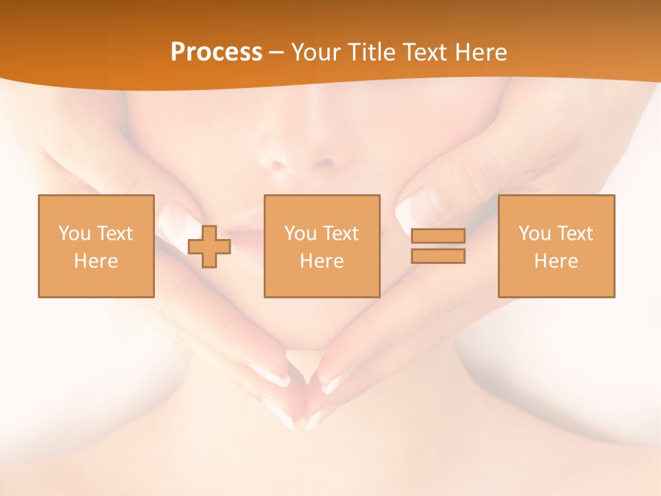 A Woman With A Towel On Her Head Getting A Massage PowerPoint Template
