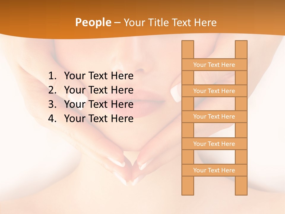 A Woman With A Towel On Her Head Getting A Massage PowerPoint Template