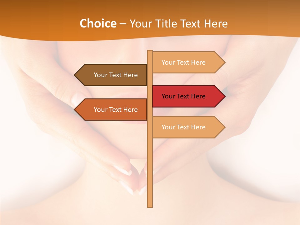 A Woman With A Towel On Her Head Getting A Massage PowerPoint Template