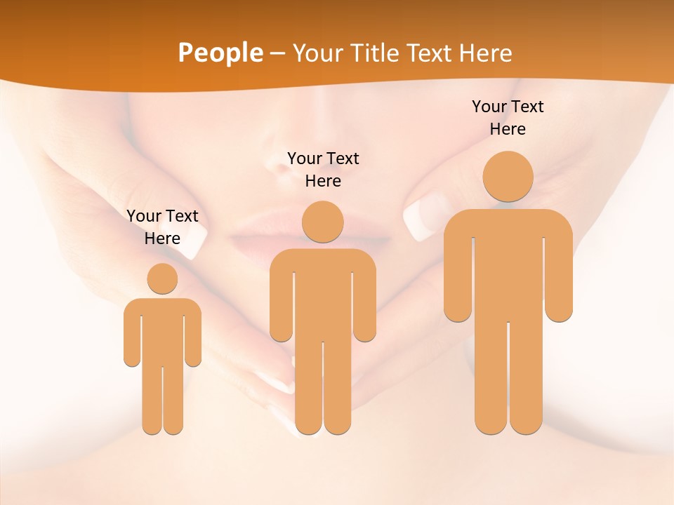 A Woman With A Towel On Her Head Getting A Massage PowerPoint Template