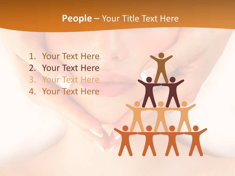 A Woman With A Towel On Her Head Getting A Massage PowerPoint Template