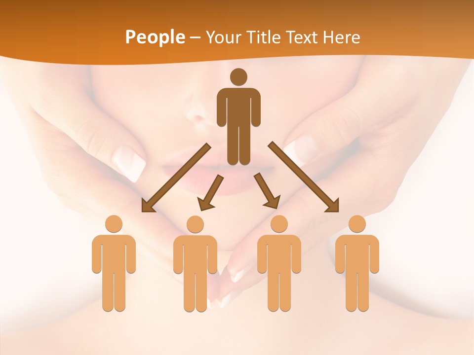 A Woman With A Towel On Her Head Getting A Massage PowerPoint Template